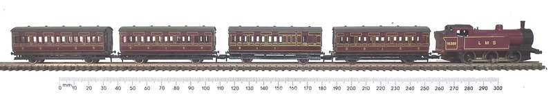 GRAFAR N:  Vintage "LMS" Steam Train Set in Good Un-Boxed condition (Brittan)