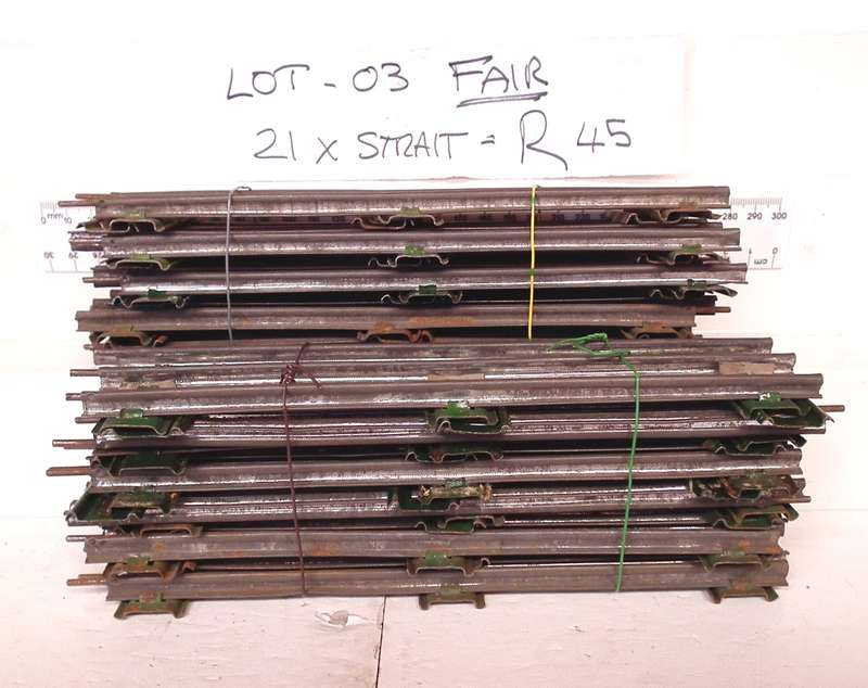 LIONEL O:  Vintage 3 Rail Track LOT in Fair Used, boxed Condition(USA)