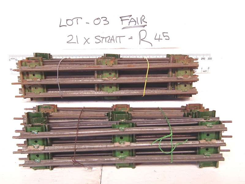 LIONEL O:  Vintage 3 Rail Track LOT in Fair Used, boxed Condition(USA)