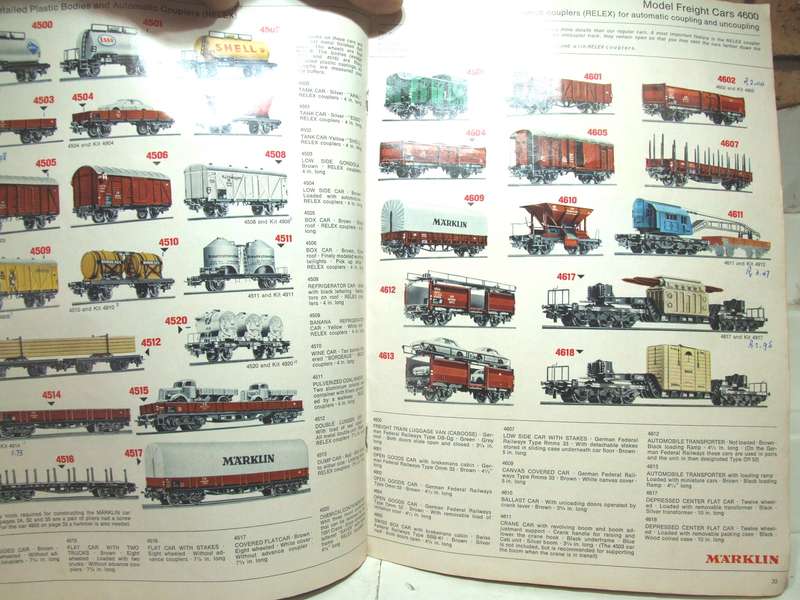 MARKLIN HO: 3x Vintage Catalogues(1969) in Fair condition (Germany)