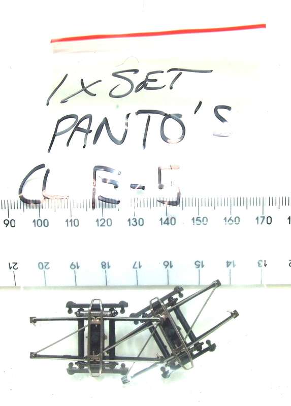 LIMA HO: 1pr SAR E5 Locomotive Pantographs  in Good condition(with Springs) for Parts.(Italy)
