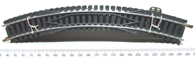 LIMA HO: 10pc Curved Steel Track in Fair Used un-boxed condition.(Italy))