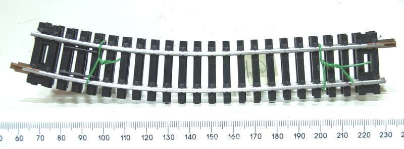 LIMA HO: 3x LH Compensation Steel Track(403036) in Fair Used un-boxed condition.(Italy))