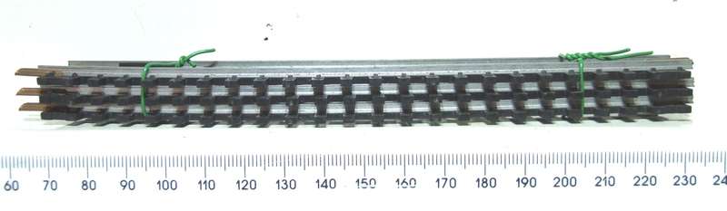LIMA HO: 3x LH Compensation Steel Track(403036) in Fair Used un-boxed condition.(Italy))