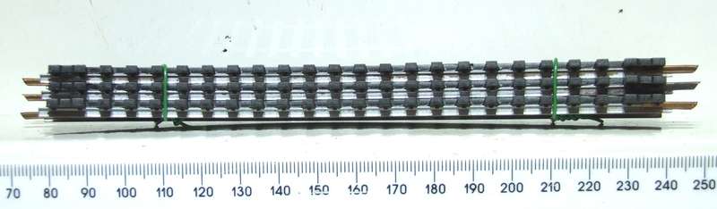 LIMA HO: 3x LH Compensation Steel Track(403036) in Fair Used un-boxed condition.(Italy))