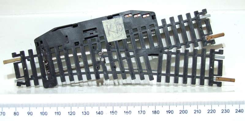 LIMA HO/OO:  Steel Electro-Magnetic LH Point in Good Used and Un-Boxed Condition.(Italy)