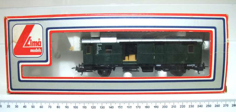 LIMA HO:  European DB Baggage/Brake Van in Like New Boxed condition.(Italy)