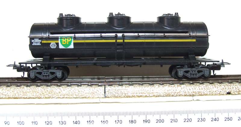 LIMA HO: BP Three Dome Petrol Tanker Wagon in Fair Boxed Condition (Italy)