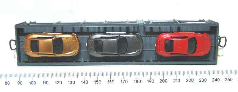 LIMA HO: Custom SAR "Blue Train" Auto Transporter with 6 Car Load is in Good, Used condition (Italy)