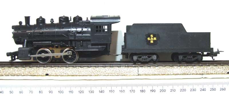 LIMA HO: Vintage 0-4-0 SAR Steam Locomotive with Tender in Good Running, Un-Boxed Condition.(italy)
