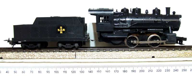 LIMA HO: Vintage 0-4-0 SAR Steam Locomotive with Tender in Good Running, Un-Boxed Condition.(italy)