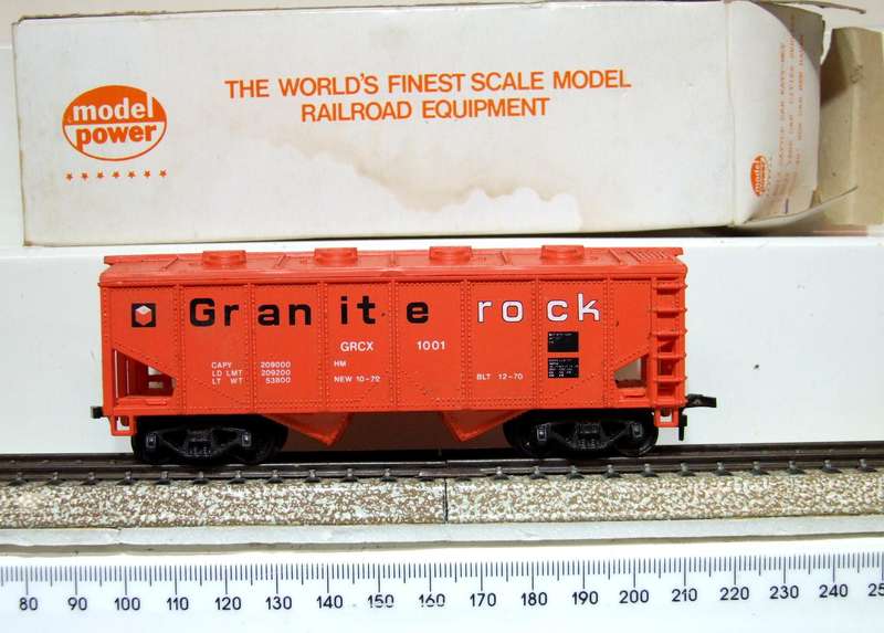 MODEL POWER HO: "GRANITE ROCK" Closed Hopper in Good Boxed condition.
