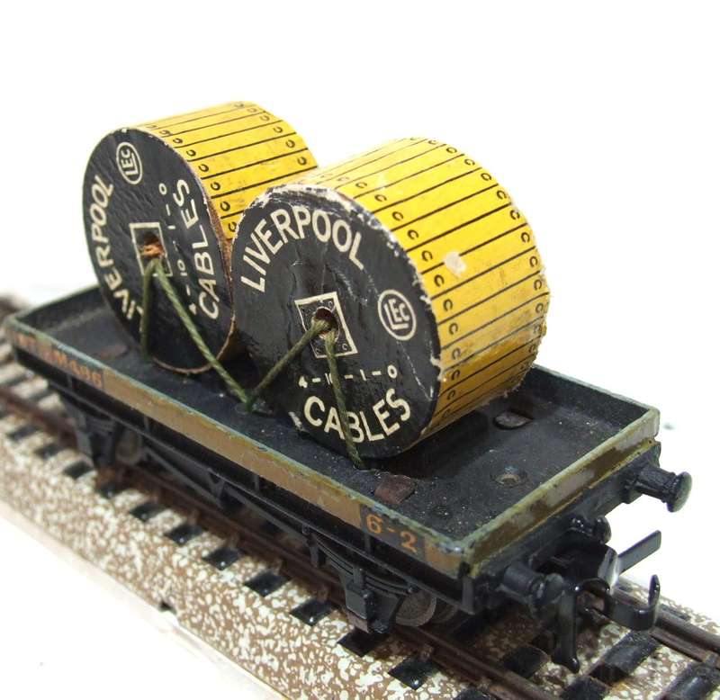 HORNBY DUBLO OO:  Vintage English "LIVERPOOL CABLES"  Car in Good Un-Boxed condition.