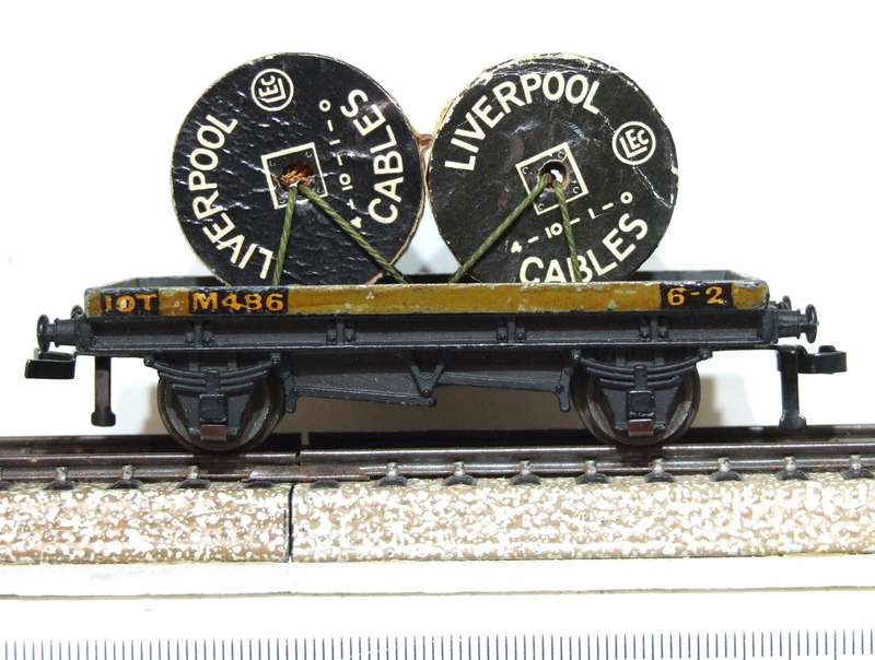 HORNBY DUBLO OO:  Vintage English "LIVERPOOL CABLES"  Car in Good Un-Boxed condition.