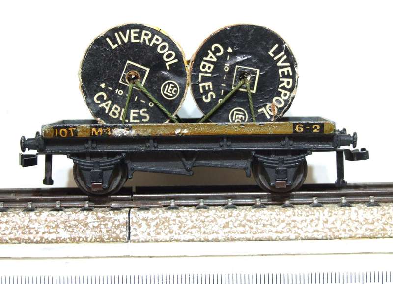 HORNBY DUBLO OO:  Vintage English "LIVERPOOL CABLES"  Car in Good Un-Boxed condition.
