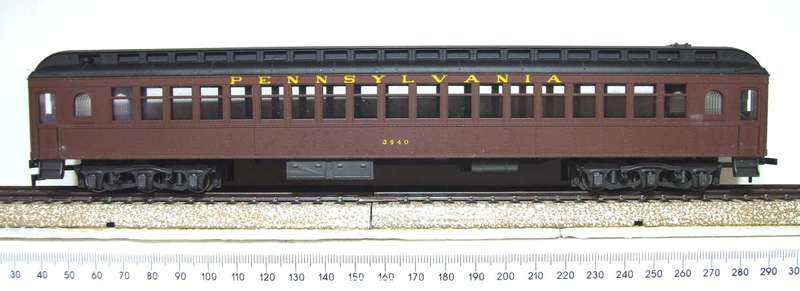 RIVAROSSI HO: Detailed US "PENCELVANIA" Passenger Coach in Good Boxed condition.(Italy)