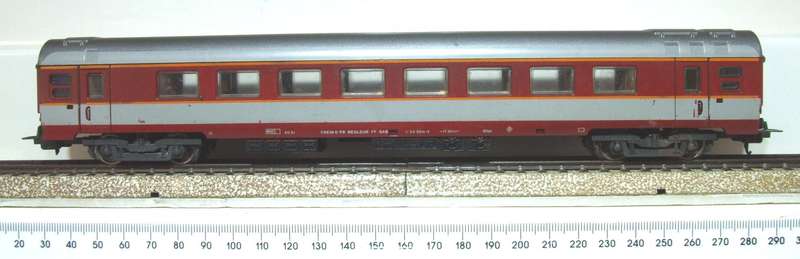 LIMA HO: SNCF TEE "Grand Comfort" 1st Class Coach in Good, Used and Un-boxed condition(Italy)