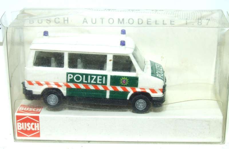 BUSCH HO: Highly Detailed Fiat DUCATO Polizei (43247)  in Like New Boxed Condition.