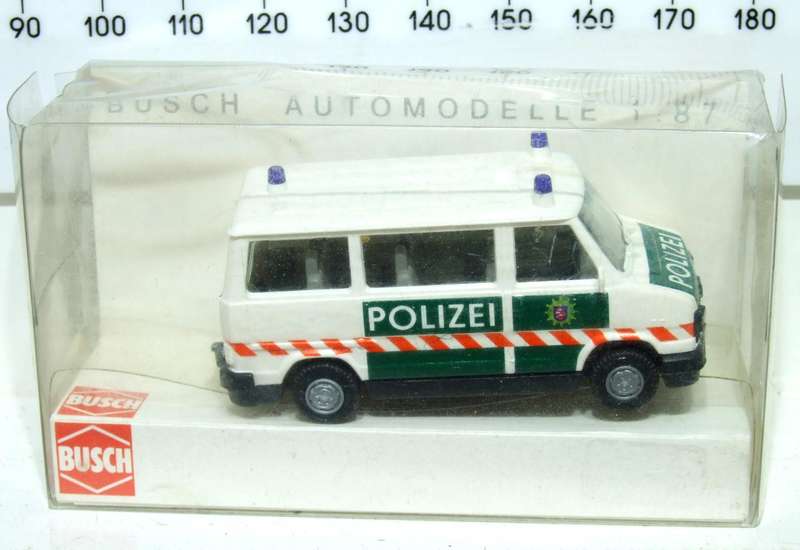 BUSCH HO: Highly Detailed Fiat DUCATO Polizei (43247)  in Like New Boxed Condition.