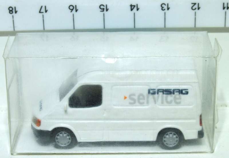 RIETZE HO: Highly Detailed GASAG SERVICE Ford Transit Van  in Like New Boxed Condition.(Germany)