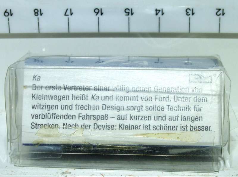 RIETZE HO: Highly Detailed Ford KA  in Like New Boxed Condition.(Germany)