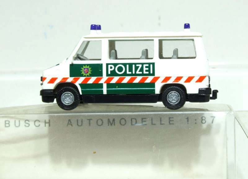 BUSCH HO: Highly Detailed Fiat DUCATO Polizei (43247)  in Like New Boxed Condition.