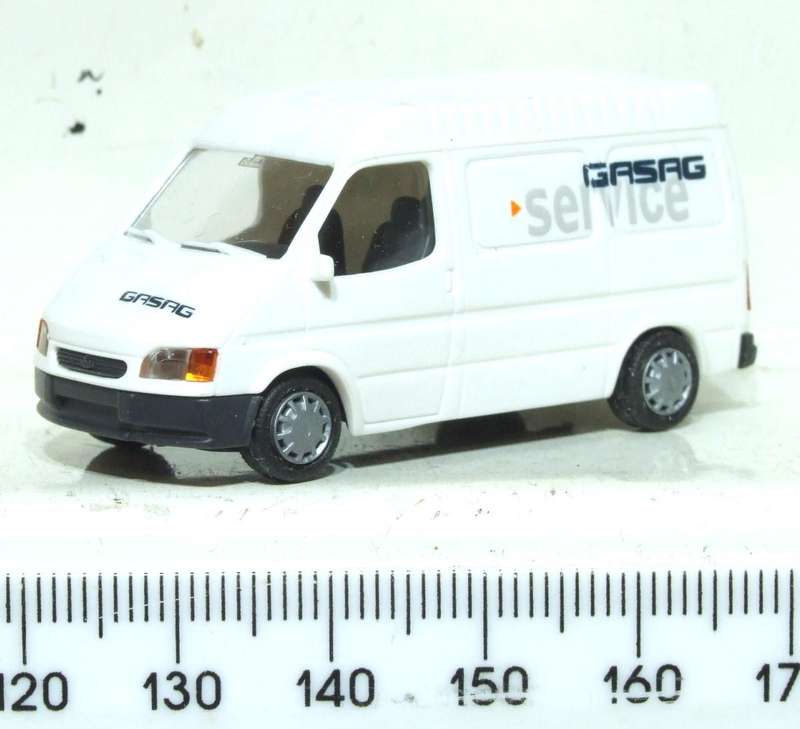 RIETZE HO: Highly Detailed GASAG SERVICE Ford Transit Van  in Like New Boxed Condition.(Germany)