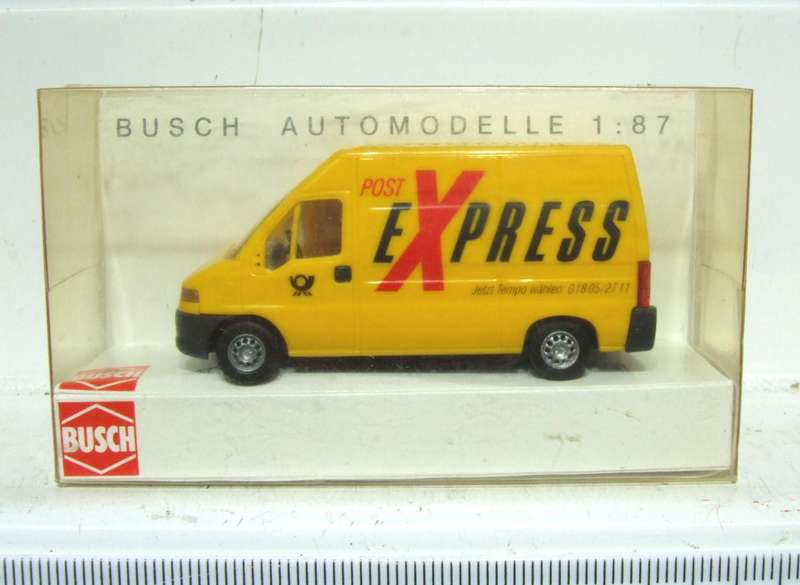 BUCSH HO: Highly Detailed Fiat DUCATO Post Express (47317)  in Like New Boxed Condition.