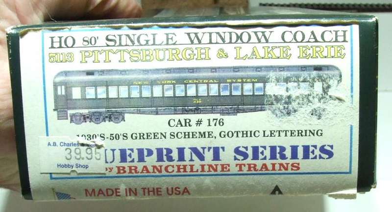 BRANCHLINE HO: Detailed American "N.Y.C.S" Passenger Coach Kit in Good Assembled Boxed Condition.(US