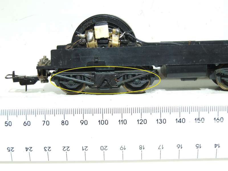 LIMA HO: SAR 5-E Loco Undercarriage, modified into E-6, Fair Un-Boxed Operational condition.(Italy)