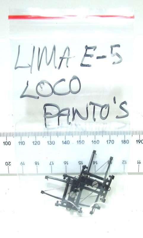 LIMA HO: 1pr SAR E5 Locomotive Pantographs  in Good condition(with new Springs) for Parts.(Italy)