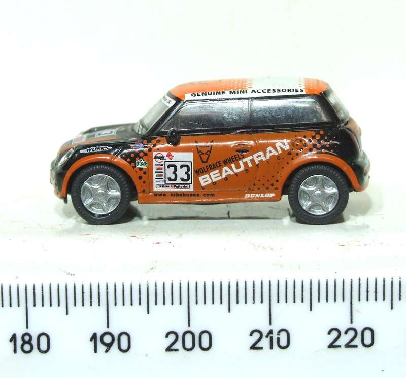 HIGH SPEED HO: Highly Detailed Mini Cooper Rally Car in Very Good Un-Boxed Condition.