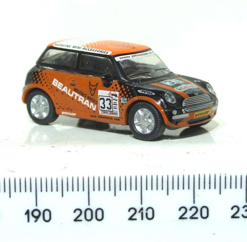 HIGH SPEED HO: Highly Detailed Mini Cooper Rally Car in Very Good Un-Boxed Condition.