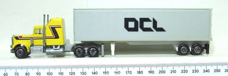MODEL POWER HO: Detailed MACK Horse & Trailer with Container Load in Fair Boxed Condition.(HKong)