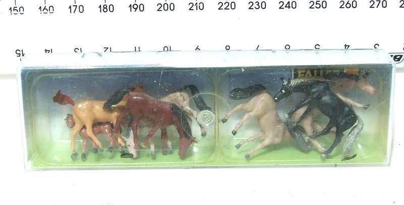FALLER HO:  On Auction is this 7pc Horse Figures in New Boxed Condition.