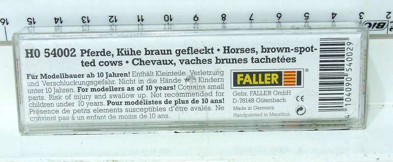 FALLER HO:  On Auction is this 7pc Horse Figures in New Boxed Condition.