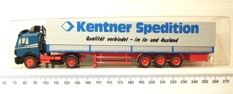 HERPA HO: Highly Detailed "KENTNER" Mercedes Benz Horse & Trailer in Good Boxed Condition.