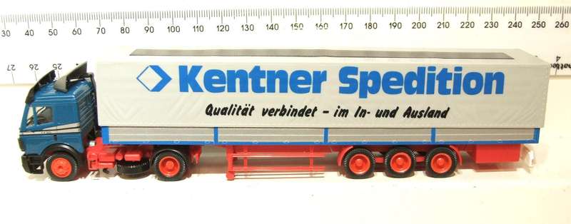HERPA HO: Highly Detailed "KENTNER" Mercedes Benz Horse & Trailer in Good Boxed Condition.