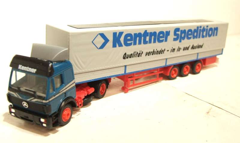 HERPA HO: Highly Detailed "KENTNER" Mercedes Benz Horse & Trailer in Good Boxed Condition.
