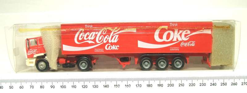 HERPA HO: Highly Detailed "COKA-COLA" MAN Horse & Trailer in Good Un-Boxed Condition.