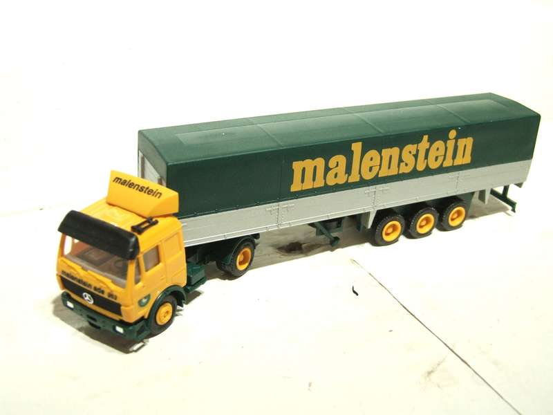 HERPA HO: Highly Detailed "MALENSTEIN" Mercedes Benz Horse & Trailer in Good Boxed Condition.
