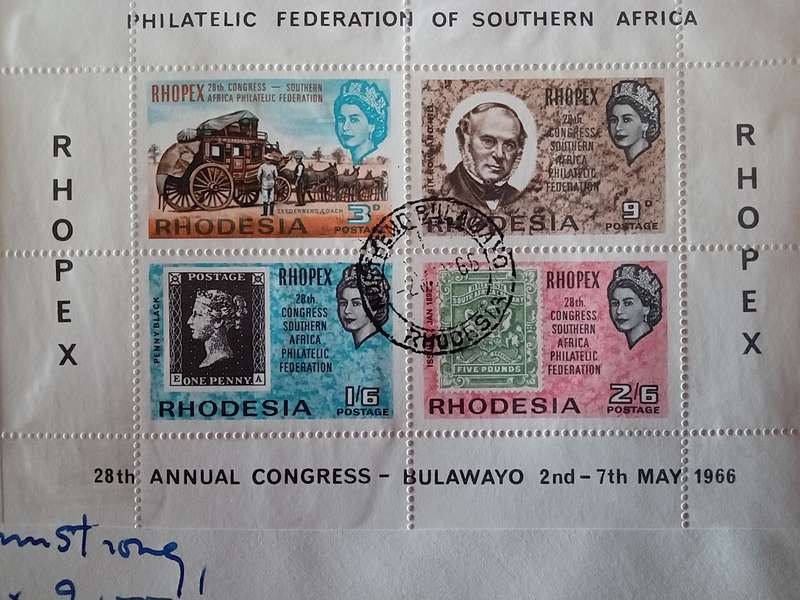 1966 Addressed Rhodesia Cover.28th Congress of Southern Africa Philatelic Federation"Rhopex"SACC160D