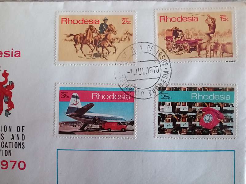1970 Rhodesia First Day Cover. Inauguration of Post and Telecommunications Corporation.