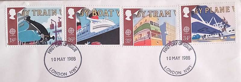 England 1988 Addressed FDC Transport and Communications.