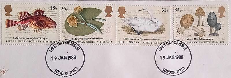 England 1988 Addressed FDC The Linnean  Society.