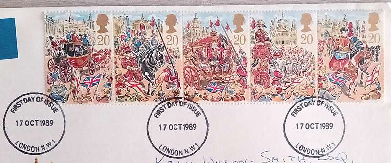 England 1989 Addressed FDC The Lord Mayor's Show.