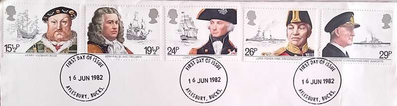 England 1982 Addressed FDC Maritime Heritage.