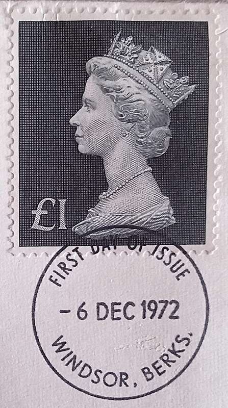 England 1972 Addressed FDC New High Value Definitive.