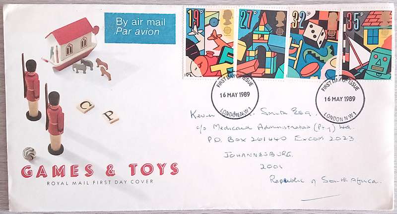 England 1989 EUROPA Stamps - Children's Games