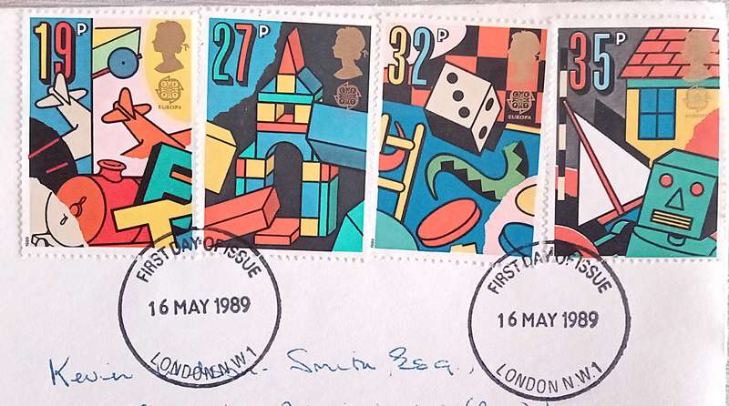 England 1989 EUROPA Stamps - Children's Games